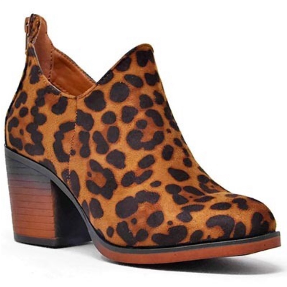 5⭐️LEAPORD BOOTIES BACK ZIPPER- Shoe - Picture 2 of 2